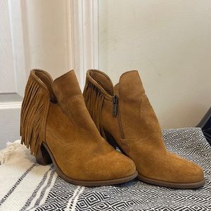 Jessica Simpson fringe bootie